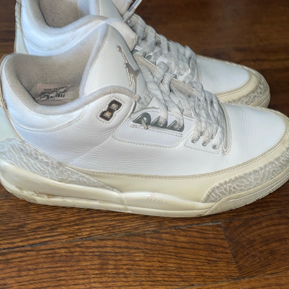 Pure Money 3s 2007 All white